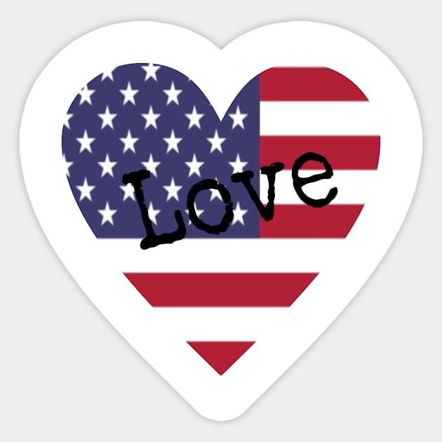 Americana Love Sticker by The Fandom Geese